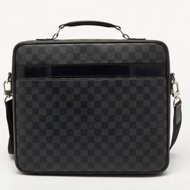 Pre Owned Louis Vuitton Damier Graphite Canvas Graffit Steve Briefcase