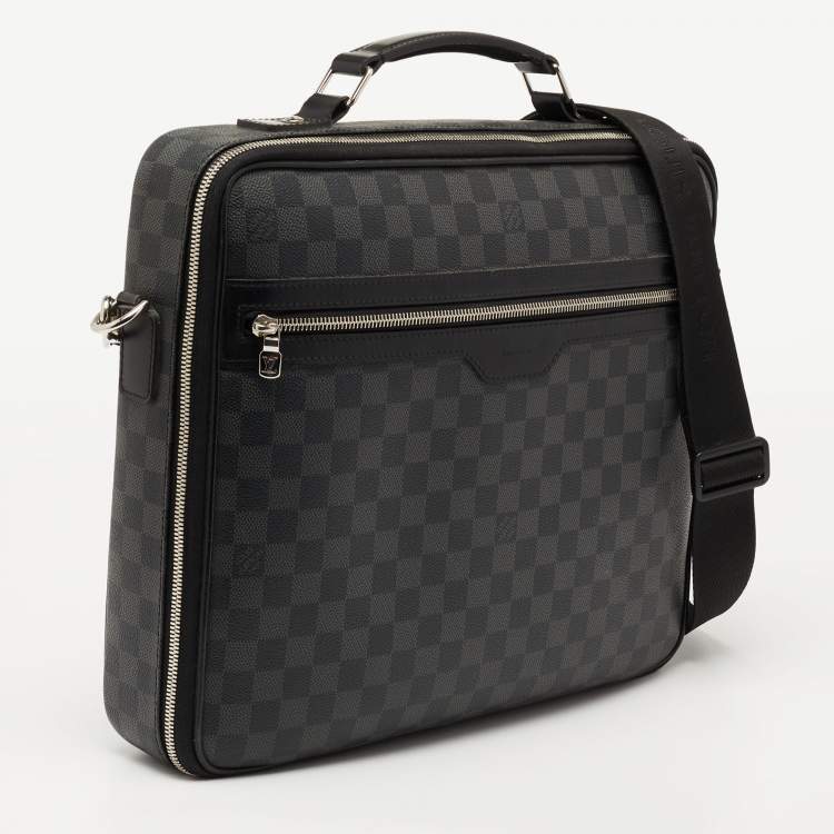 Pre Owned Louis Vuitton Damier Graphite Canvas Graffit Steve Briefcase