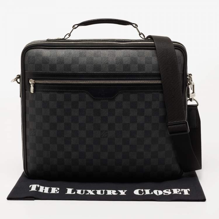 Pre Owned Louis Vuitton Damier Graphite Canvas Graffit Steve Briefcase