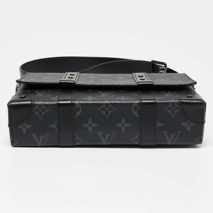 Pre Owned Louis Vuitton Monogram Eclipse Canvas Trunk Messenger Bag