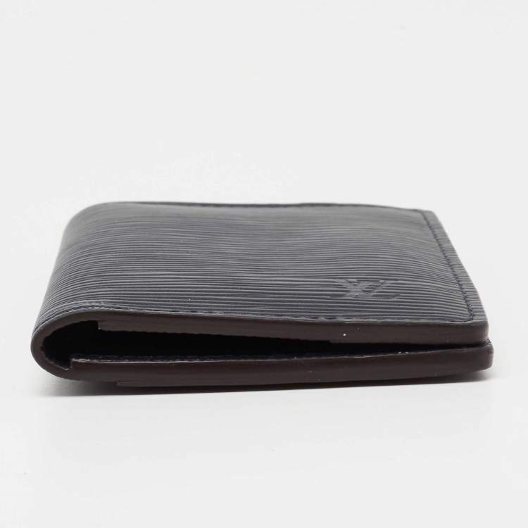 Pre Owned Louis Vuitton Navy Blue Epi Leather Pocket Organiser 
