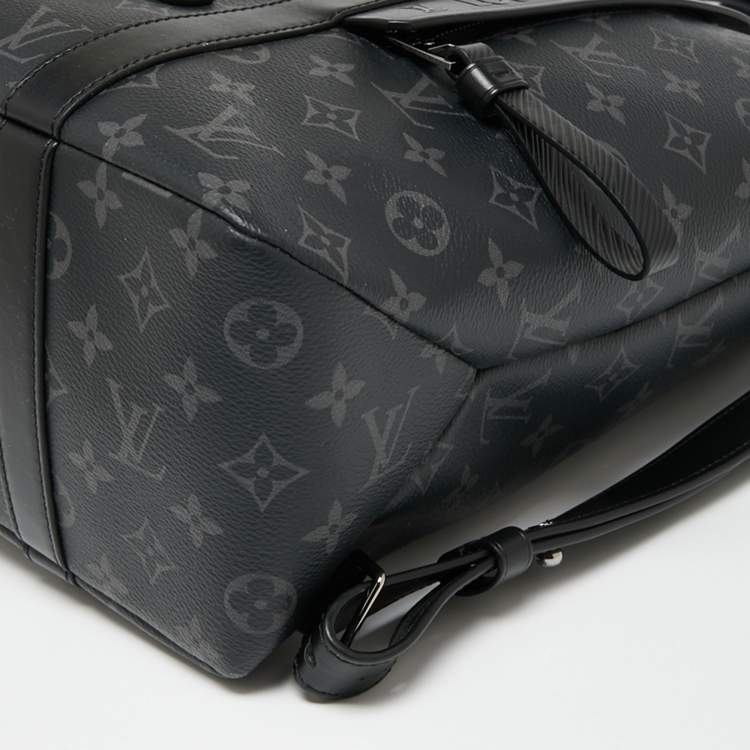 Pre Owned Louis Vuitton Monogram Eclipse Canvas Tote Backpack