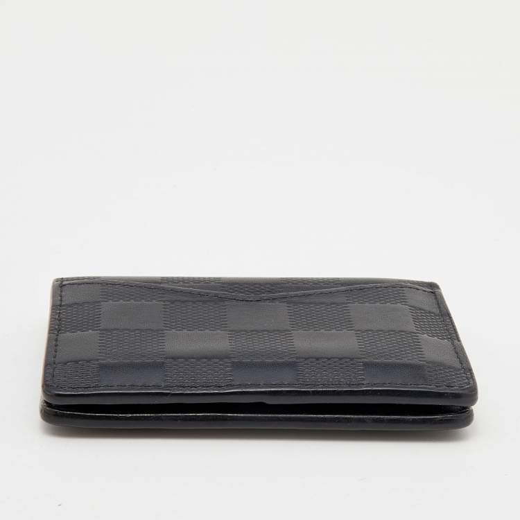 Pre Owned Louis Vuitton Black Damier Infini Leather Pocket Organizer