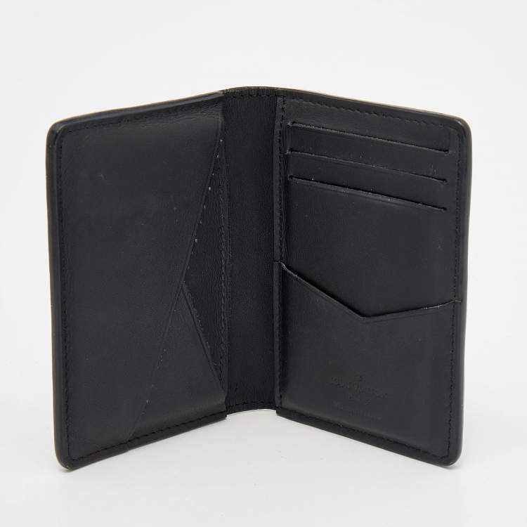 Pre Owned Louis Vuitton Black Damier Infini Leather Pocket Organizer