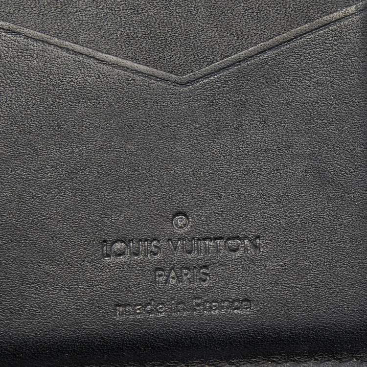 Pre Owned Louis Vuitton Black Damier Infini Leather Pocket Organizer
