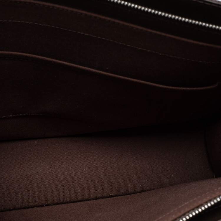 Pre Owned Louis Vuitton Brown Taiga Leather Lozan Briefcase