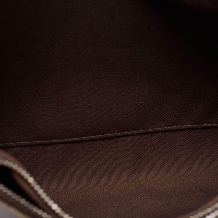 Pre Owned Louis Vuitton Brown Taiga Leather Minuto Portfolio Case