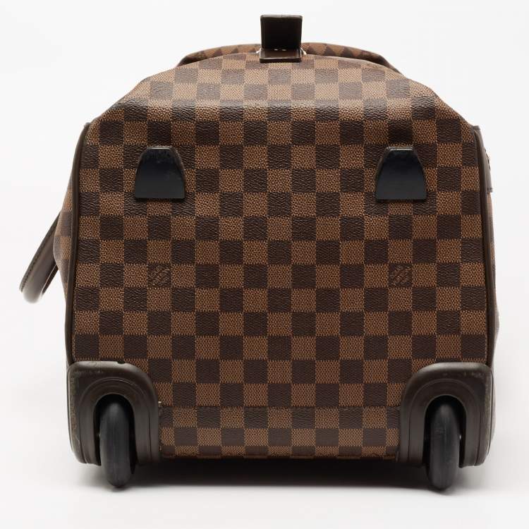 Pre Owned Louis Vuitton Damier Ebene Coated Canvas Eole Rolling Luggage 50 cm