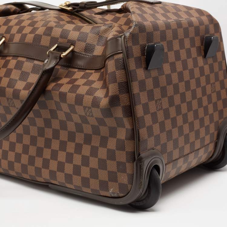 Pre Owned Louis Vuitton Damier Ebene Coated Canvas Eole Rolling Luggage 50 cm
