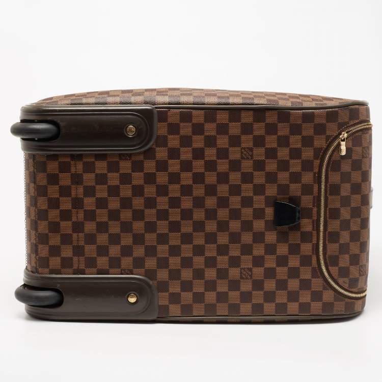 Pre Owned Louis Vuitton Damier Ebene Coated Canvas Eole Rolling Luggage 50 cm