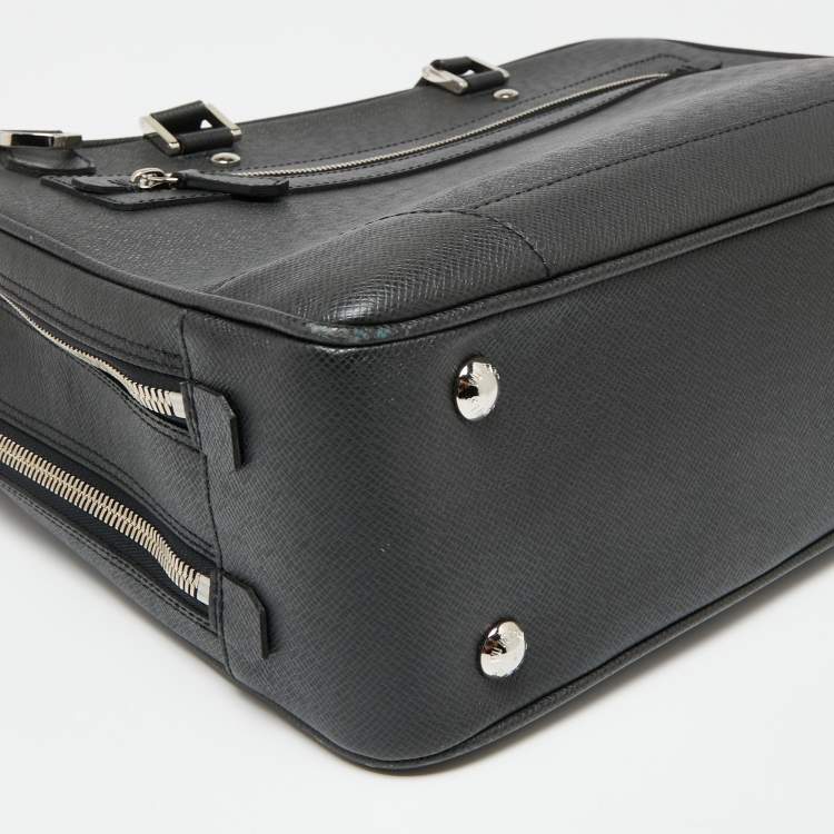 Pre Owned Louis Vuitton Black Leather Alexander Briefcase