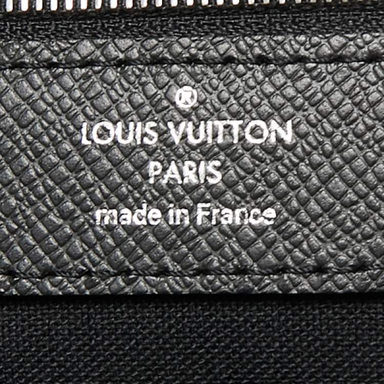 Pre Owned Louis Vuitton Black Leather Alexander Briefcase