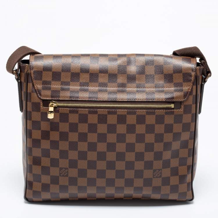 Pre Owned Louis Vuitton Damier Ebene Canvas District MM Bag