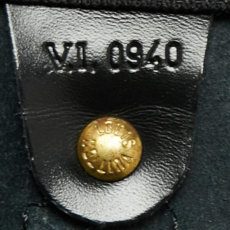 Pre Owned Louis Vuitton Black Epi Leather Keepall 55 Bag