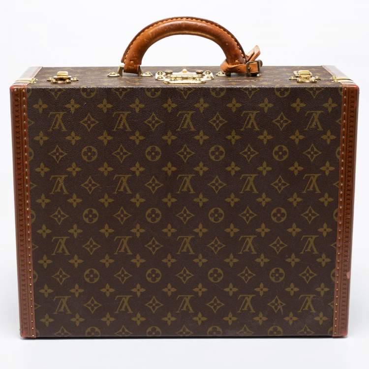 Pre Owned Louis Vuitton Monogram Canvas President Trunk Case