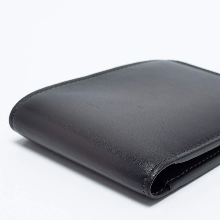 Pre Owned Louis Vuitton Dark Grey Leather Multiple Wallet