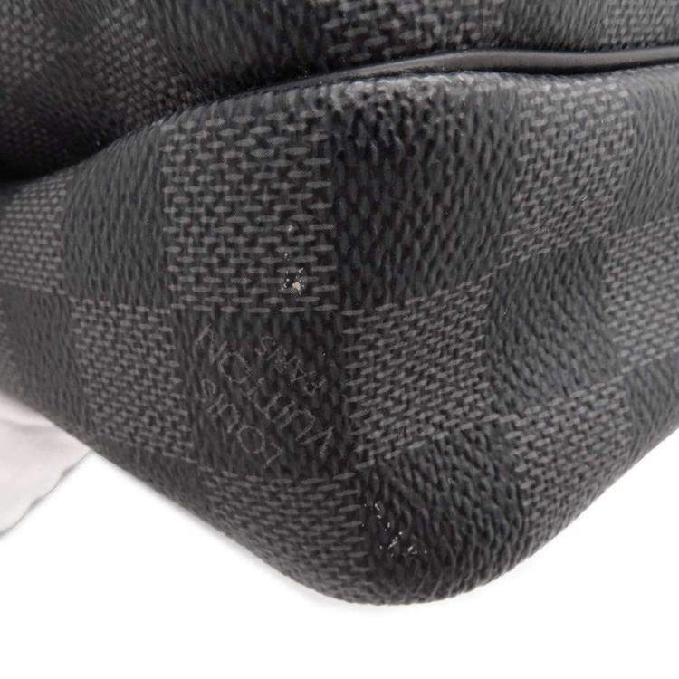 Pre Owned Louis Vuitton Black Damier Graphite Canvas Rem Messenger Bag 