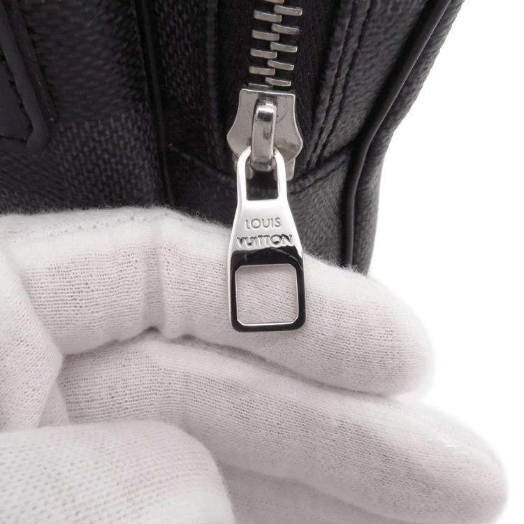 Pre Owned Louis Vuitton Black Damier Graphite Canvas Rem Messenger Bag 