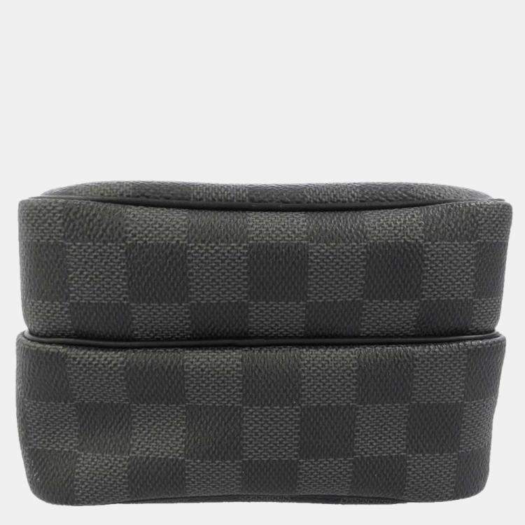 Pre Owned Louis Vuitton Black Damier Graphite Canvas Rem Messenger Bag 