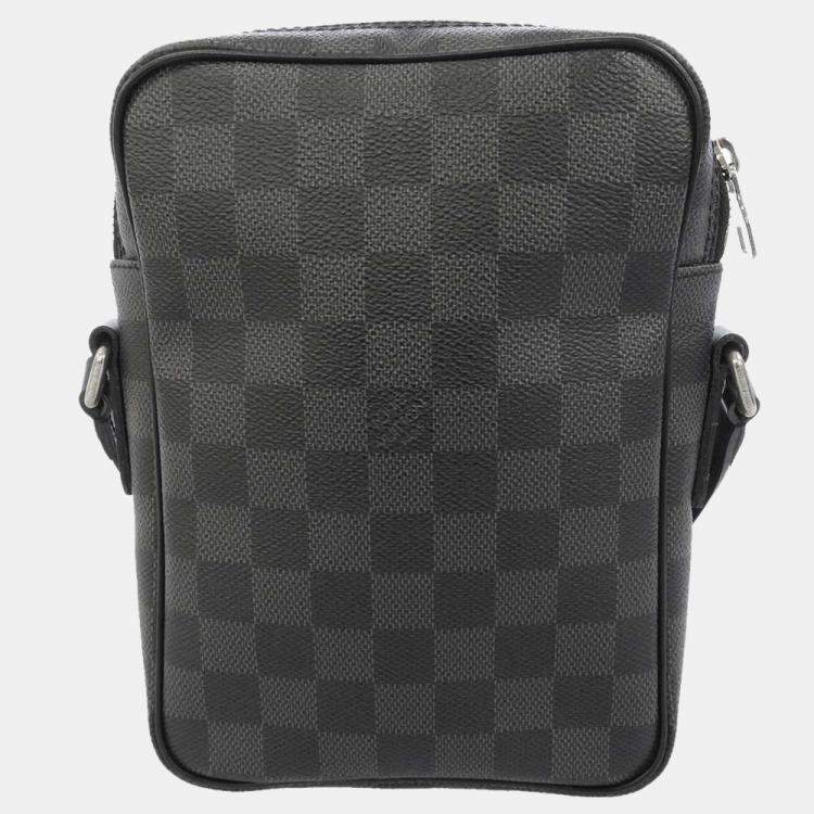 Pre Owned Louis Vuitton Black Damier Graphite Canvas Rem Messenger Bag 