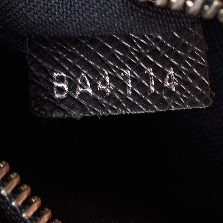 Pre Owned Louis Vuitton Black Taiga Leather Roman MM Bag