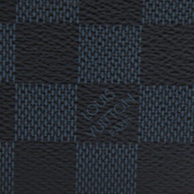 Pre Owned Louis Vuitton Damier Cobalt Canvas Multiple Bifold Wallet