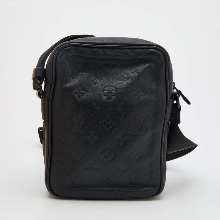 Pre Owned Louis Vuitton Monogram Shadow Leather Danube PM Bag