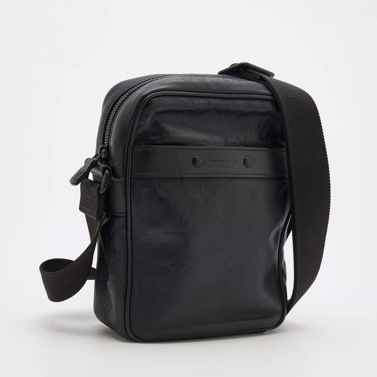 Pre Owned Louis Vuitton Monogram Shadow Leather Danube PM Bag