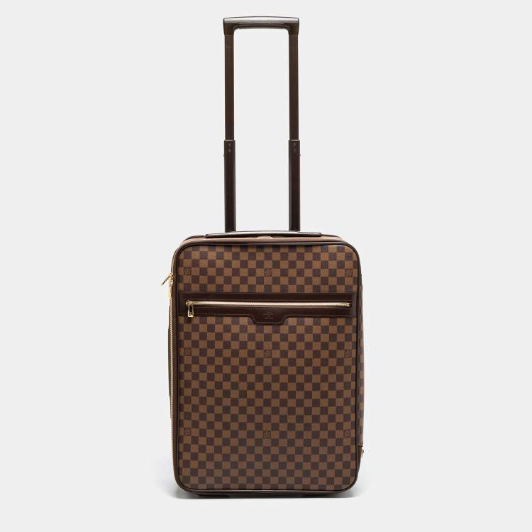 Pre Owned Louis Vuitton Damier Ebene Canvas Pegase 55 Luggage