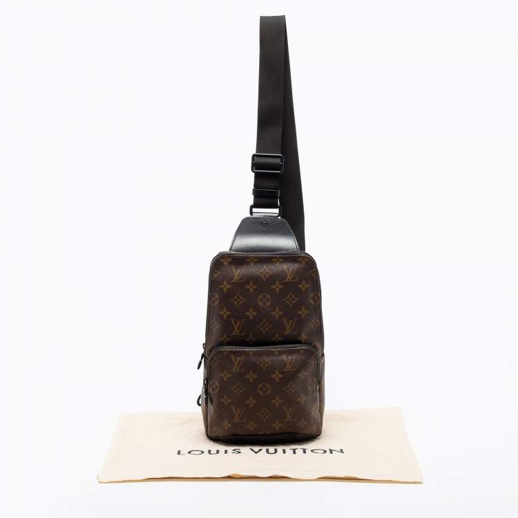 Pre Owned Louis Vuitton Monogram Canvas And Leather Avenue Sling Bag