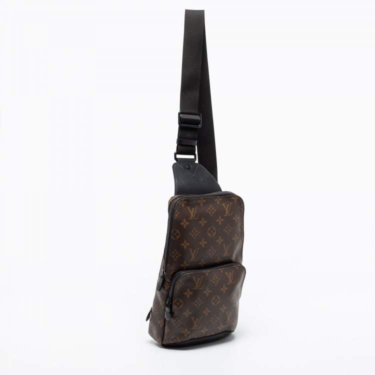 Pre Owned Louis Vuitton Monogram Canvas And Leather Avenue Sling Bag