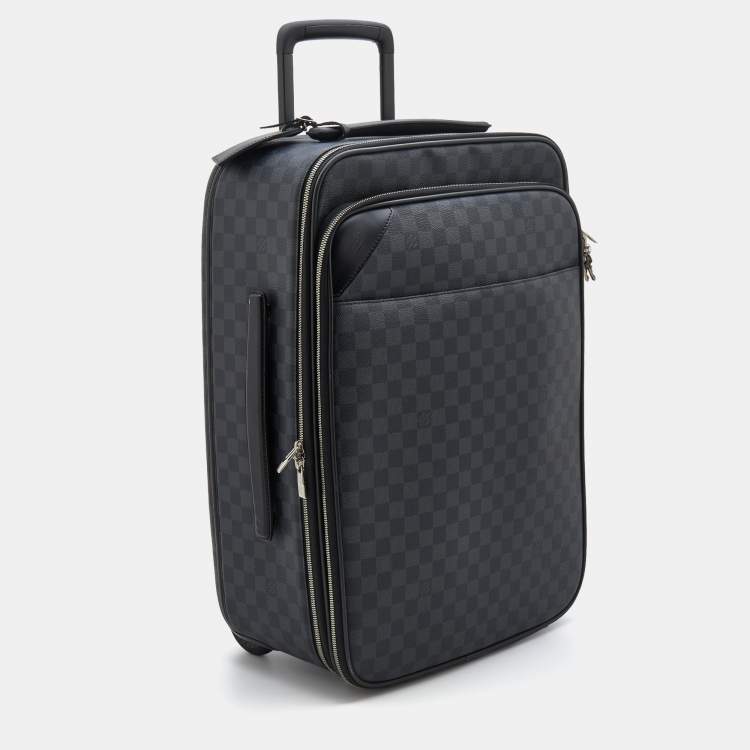Pre Owned Louis Vuitton Damier Graphite Canvas Pegase Legere 50 Luggage Bag