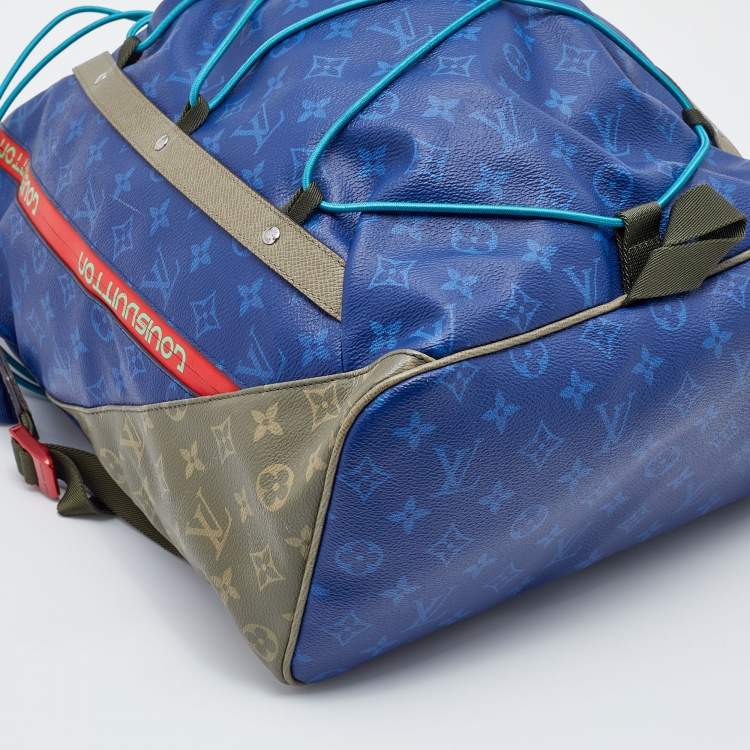 مملوكة مسبقًا Louis Vuitton Blue Monogram Canvas Pacific Outdoor Backpack 