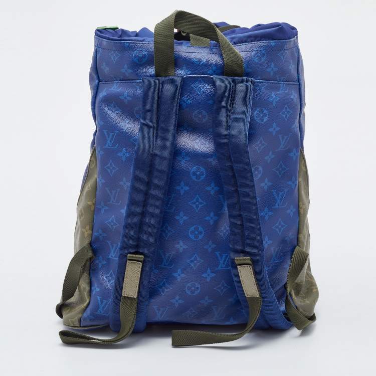 مملوكة مسبقًا Louis Vuitton Blue Monogram Canvas Pacific Outdoor Backpack 