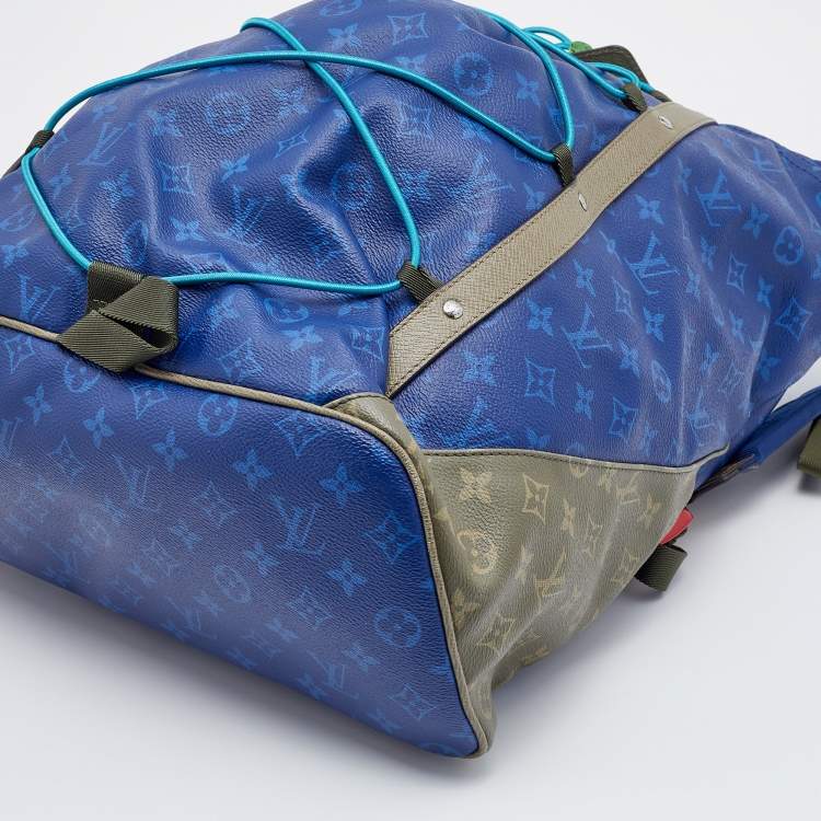 مملوكة مسبقًا Louis Vuitton Blue Monogram Canvas Pacific Outdoor Backpack 