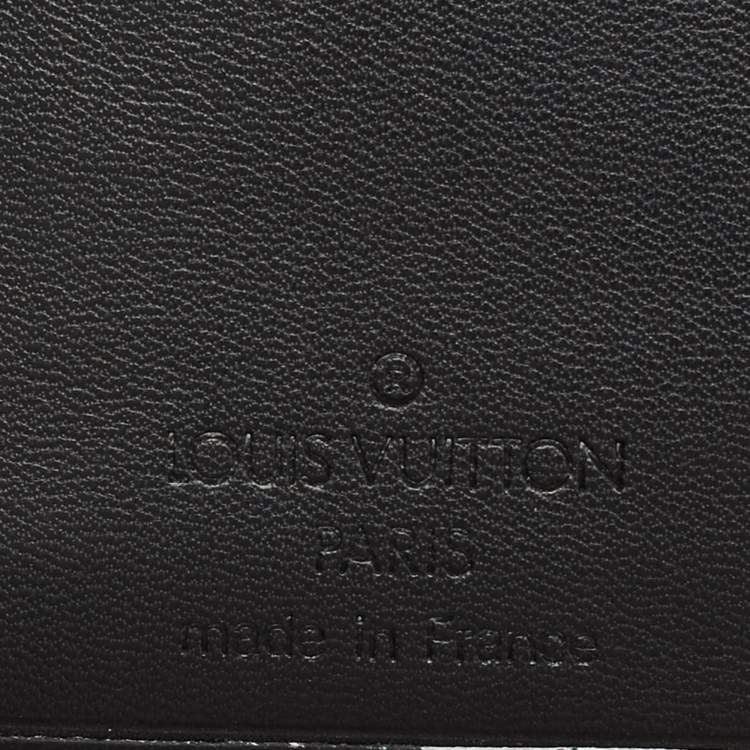 مملوكة مسبقًا Louis Vuitton Black Leather Perforated Logo Bifold Wallet