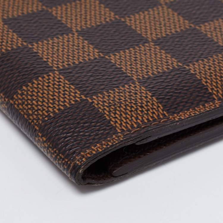 Pre Owned Louis Vuitton Damier Ebene Canvas Multiple Wallet