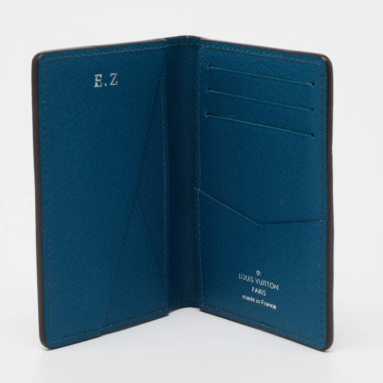 Louis Vuitton Bleu Celeste Epi Leather Bifold Pocket Organizer