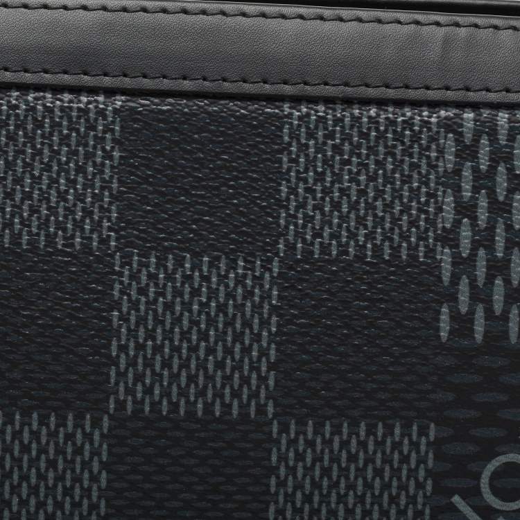 Pre Owned Louis Vuitton Damier Graphite 3D Canvas Pochette Voyage MM