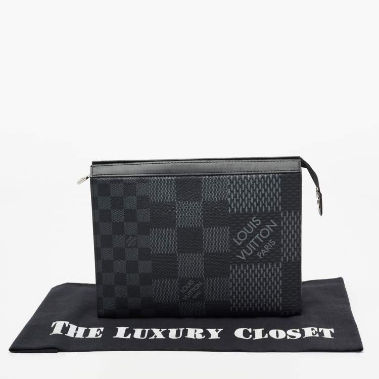 Pre Owned Louis Vuitton Damier Graphite 3D Canvas Pochette Voyage MM