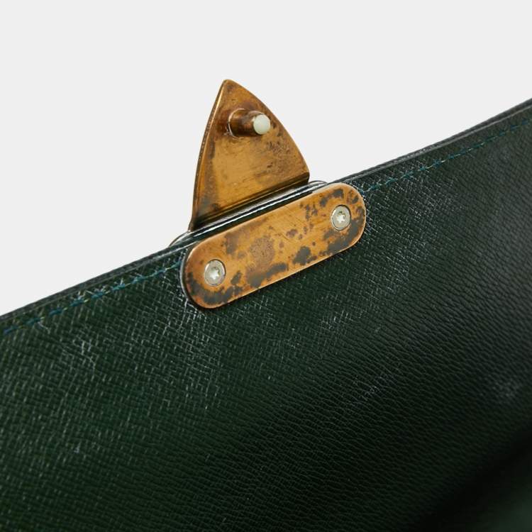 Pre Owned Louis Vuitton Episea Taiga Leather Serviette Kourad Briefcase