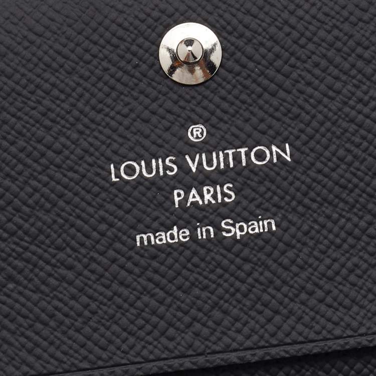 Pre Owned Louis Vuitton Damier Graphite Canvas Enveloppe Carte de Visite Bifold Card Holder