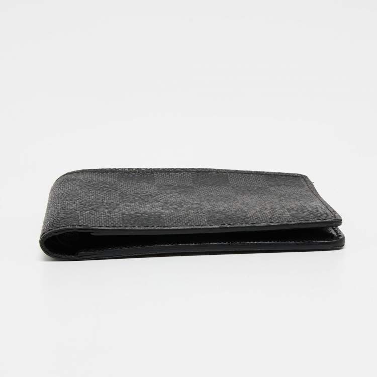 Pre Owned Louis Vuitton Damier Graphite Canvas Multiple Wallet