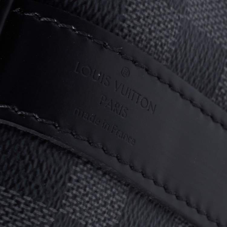 Pre Owned Louis Vuitton Damier Graphite Canvas Keepall Bandouliere 45 Bag