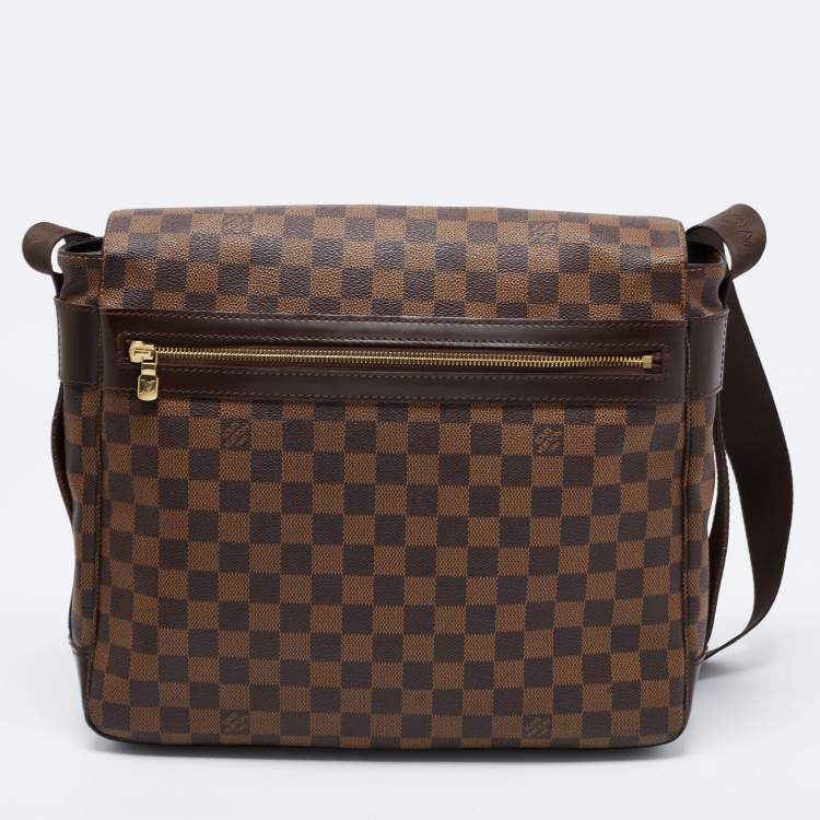 Pre Owned Louis Vuitton Damier Ebene Canvas and Leather Bastille Messenger Bag