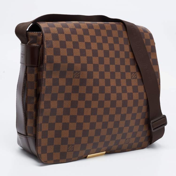 Pre Owned Louis Vuitton Damier Ebene Canvas and Leather Bastille Messenger Bag