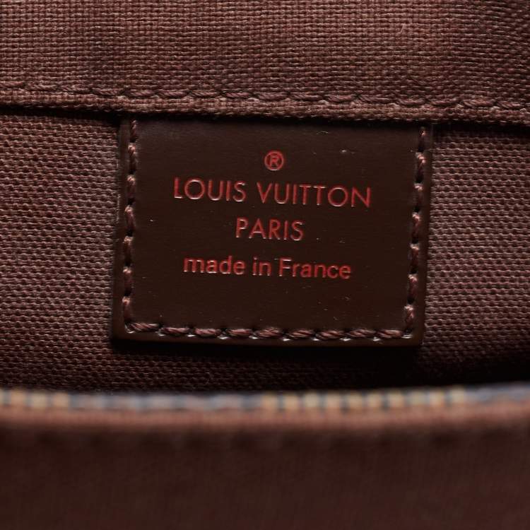 Pre Owned Louis Vuitton Damier Ebene Canvas and Leather Bastille Messenger Bag