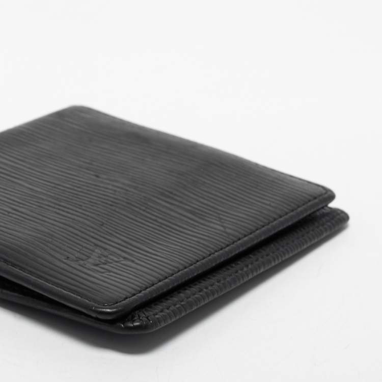 Pre Owned Louis Vuitton Black Epi Leather Bifold Wallet