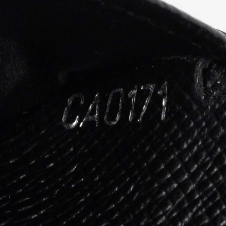Pre Owned Louis Vuitton Black Epi Leather Bifold Wallet