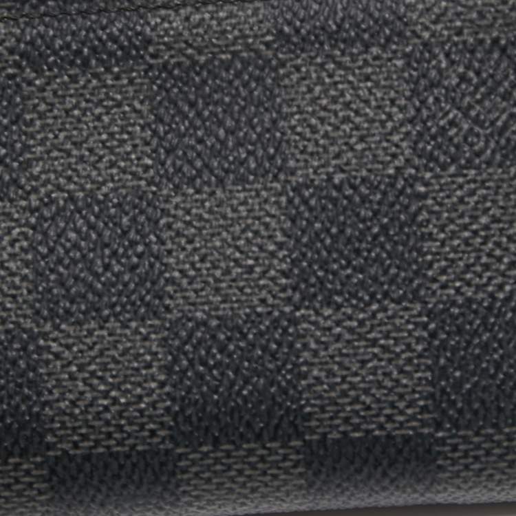 Pre Owned Louis Vuitton Damier Graphite Canvas Vertical Zippy Coin Purse